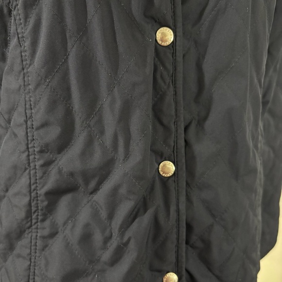 Lands’End Quilted Fleece Lined Reversible Girls/ Women’s Jacket Navy Pink Small - Picture 16 of 16